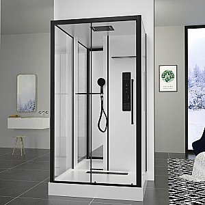 Душевая кабина Black & White Galaxy G8028 115x90 купить в интернет-магазине Sanbest