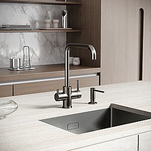 Смеситель для кухни Sancos Vela SC4013GG вороненая сталь купить в интернет-магазине сантехники Sanbest