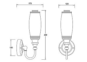 Светильник Savoy BL23 хром купить в интернет-магазине сантехники Sanbest
