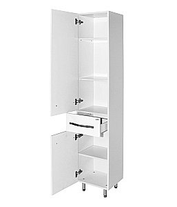 Пенал напольный MIXLINE ДИАМАНТ 522471 35 белый для ванной в интернет-магазине сантехники Sanbest