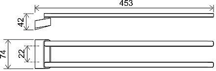 Полотенцедержатель Ravak 10° X07P564 черный матовый купить в интернет-магазине сантехники Sanbest