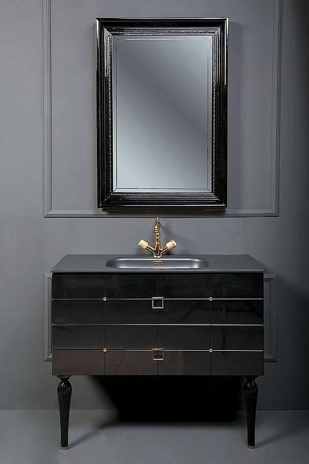 Зеркало Armadi Art Terso черный 70 в ванную от интернет-магазине сантехники Sanbest