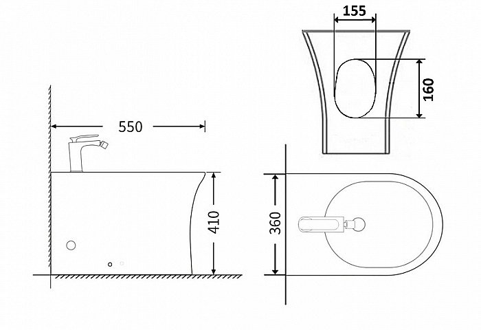 Биде Agger AT01300 купить в интернет-магазине Sanbest