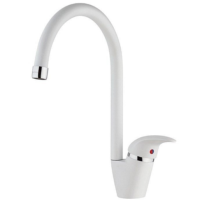 Смеситель для кухни PAINI Sicily 632L570PNLMKM белый купить в интернет-магазине сантехники Sanbest