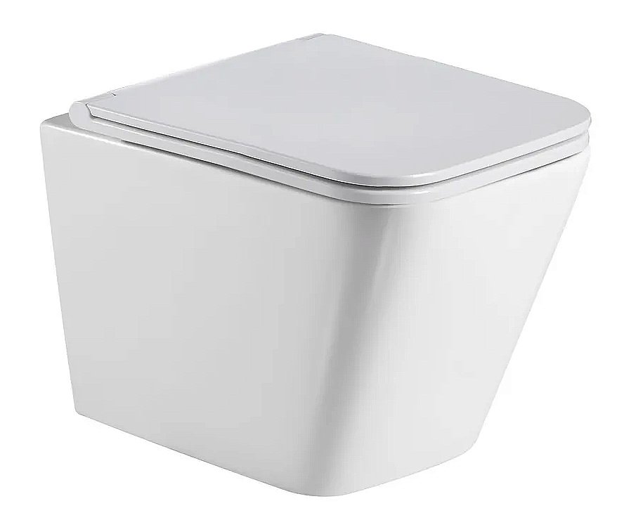 Унитаз подвесной GID Tr2194 белый, с крышкой микролифт купить в интернет-магазине Sanbest