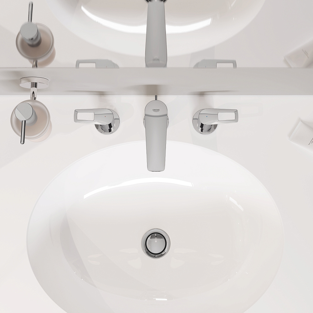 Раковина встраиваемая Grohe Bau Ceramic 56 39423000 белая купить в интернет-магазине Sanbest