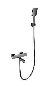 Смеситель для ванны с душем и термостатом WONZON & WOGHAND STAY 3 WW-B2026-A1-BGG темный графит купить в интернет-магазине сантехники Sanbest