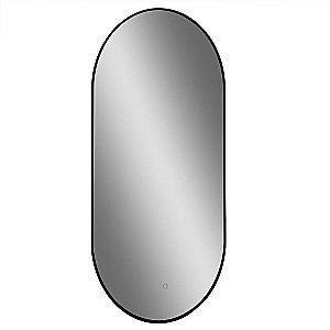 Зеркало Art&Max TORINO AM-Tor-500-900-DS-F-Nero в ванную от интернет-магазине сантехники Sanbest