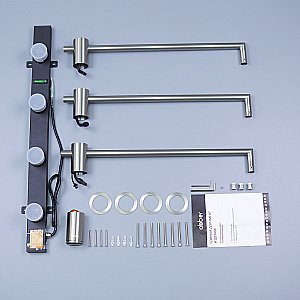 Полотенцесушитель электрический ABBER Charme AH4003BST сталь брашированная купить в интернет-магазине сантехники Sanbest