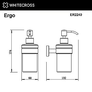 Диспенсер WhiteCross Ergo ER2240CR хром купить в интернет-магазине сантехники Sanbest
