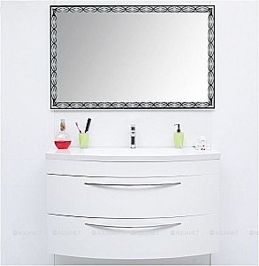 Зеркало LED De Aqua ТРЕНД 205770 120x75 в ванную от интернет-магазине сантехники Sanbest