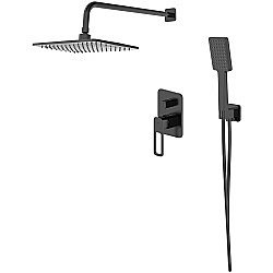 Душевая система Iddis Slide SLIBL02i67 черная матовая купить в интернет-магазине сантехники Sanbest