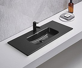 Раковина Gid Integrado 101,5 Bm9010s 72207 черная матовая купить в интернет-магазине Sanbest