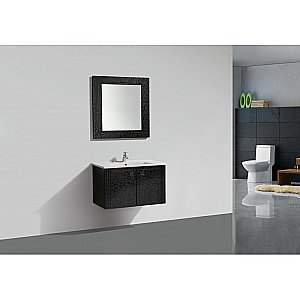 Зеркало BelBagno ATRIA 100 ATRIA-SPC-1000-NL Nero Laccato Lucido в ванную от интернет-магазине сантехники Sanbest