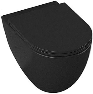 Унитаз подвесной Isvea Infinity 10NF02001SV-2N черный матовый, безободковый купить в интернет-магазине Sanbest