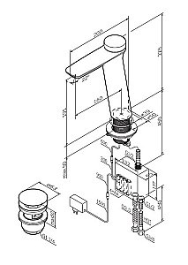 Смеситель для раковины AM.PM INSPIRE 2.0 F50A93400 купить в интернет-магазине сантехники Sanbest