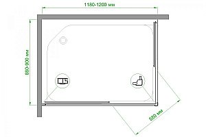 Душевой уголок Royal Bath RB9120HPD-C-CH 120х90 матовый купить в интернет-магазине Sanbest