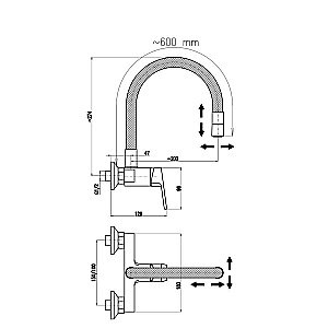 Смеситель для кухни Rav-Slezak Colorado CO302.5/10CMATZ черный/золото купить в интернет-магазине сантехники Sanbest