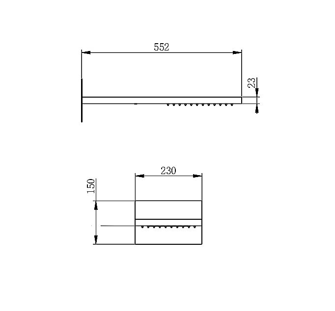 Верхний душ WONZON & WOGHAND, Темный графит (WW-HS101-BGG) купить в интернет-магазине сантехники Sanbest