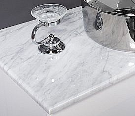 Столешница Armadi Art 110 857-110-BC bianca carrera для ванной в интернет-магазине сантехники Sanbest