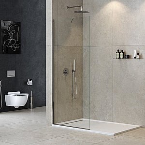 Душевое ограждение Cezares LIBERTA-L-1-TB-100-C-Cr стекло прозрачное/профиль хром купить в интернет-магазине Sanbest