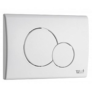 Кнопка для инсталляции WeltWasser WW MARBERG 507 RD GL-WT белая купить в интернет-магазине сантехники Sanbest