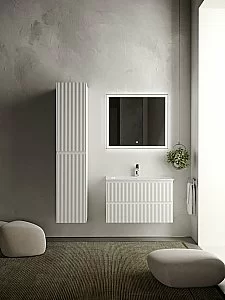 Тумба с раковиной Sancos SNOB R SNR80W 80 Bianco для ванной в интернет-магазине Sanbest