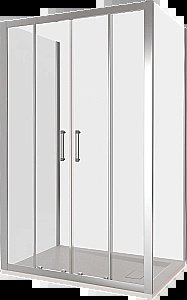 Душевой уголок Good Door Latte WTW-TD+SP+SP 170х90 стекло прозрачное/профиль анодированный алюминий купить в интернет-магазине Sanbest