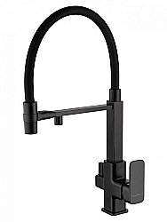 Смеситель для кухни WONZON & WOGHAND WW-88458012-MB черный матовый купить в интернет-магазине сантехники Sanbest