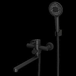 Смеситель для ванны Rush Melos SUS1101-51Black черный матовый купить в интернет-магазине сантехники Sanbest