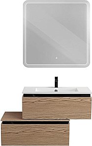 Тумба с раковиной Cezares Slider 80 SLIDER-800-1C-SO-RT дуб тангент для ванной в интернет-магазине Sanbest