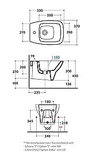 Биде подвесное GLOBO Daily DAS09.BI*1 купить в интернет-магазине Sanbest