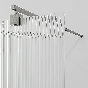 Душевое ограждение WasserKRAFT Vechte 60W44BN-FL 100 фиксатор никель/стекло рифленое купить в интернет-магазине Sanbest
