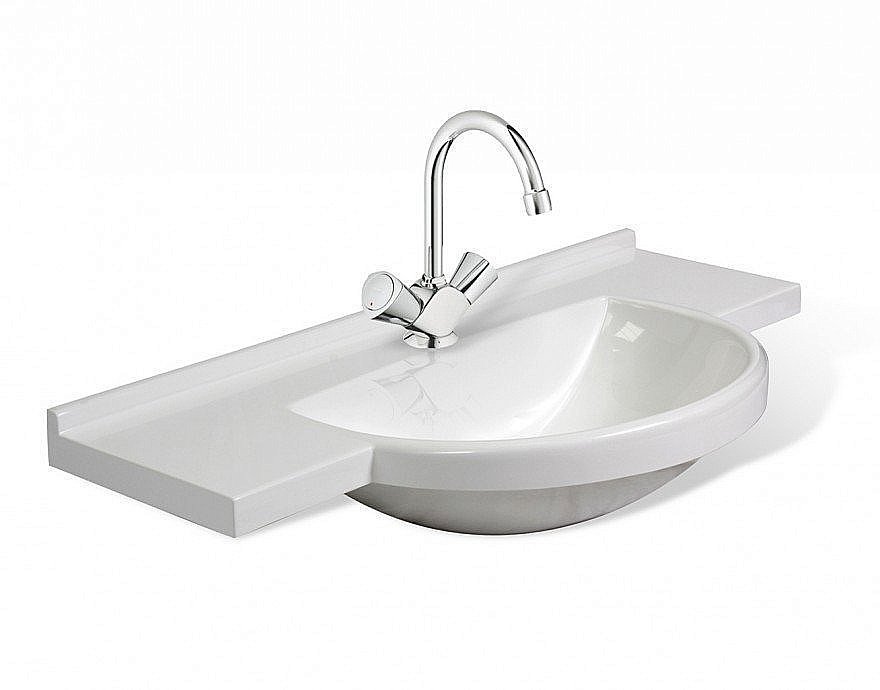 Раковина Эстет KUBA silk 90 ФР-00014941 белая матовая купить в интернет-магазине Sanbest