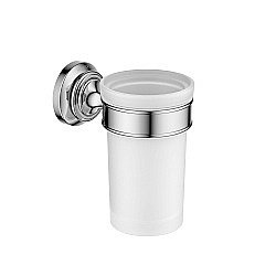 Стакан Aquatek Классик AQ4527CR стекло матовое/хром купить в интернет-магазине сантехники Sanbest