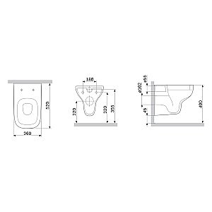Унитаз подвесной AM.PM X-Joy C85A1702SC белый, безободковый купить в интернет-магазине Sanbest
