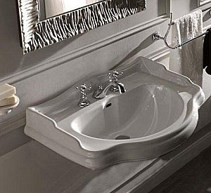 Раковина Kerasan Retro 70 104601*3 белая купить в интернет-магазине Sanbest