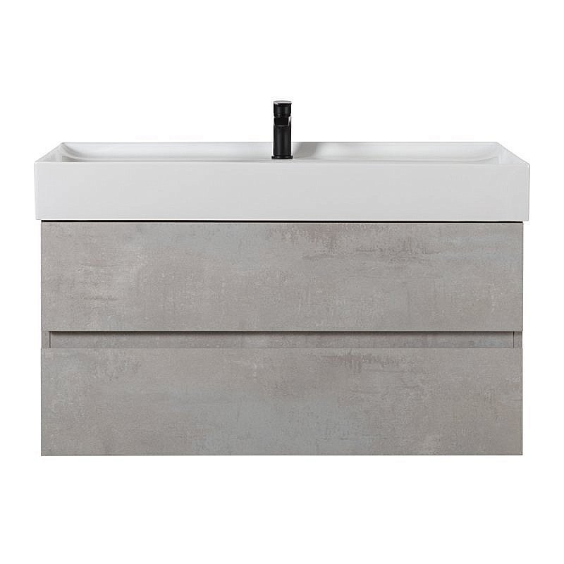 Тумба с раковиной Cezares Molveno 46 80 Beton для ванной в интернет-магазине Sanbest