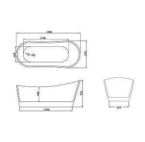 Ванна акриловая Grossman Galaxy GR-2102M 170x75 белая матовая купить в интернет-магазине Sanbest