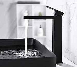 Раковина накладная Ceramalux NC 60,5 9396-1МВ черная матовая купить в интернет-магазине Sanbest