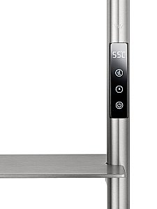 Полотенцесушитель электрический WONZON & WOGHAND DÜSSELDORF, Брашированный никель (WW-A203-BR) купить в интернет-магазине сантехники Sanbest