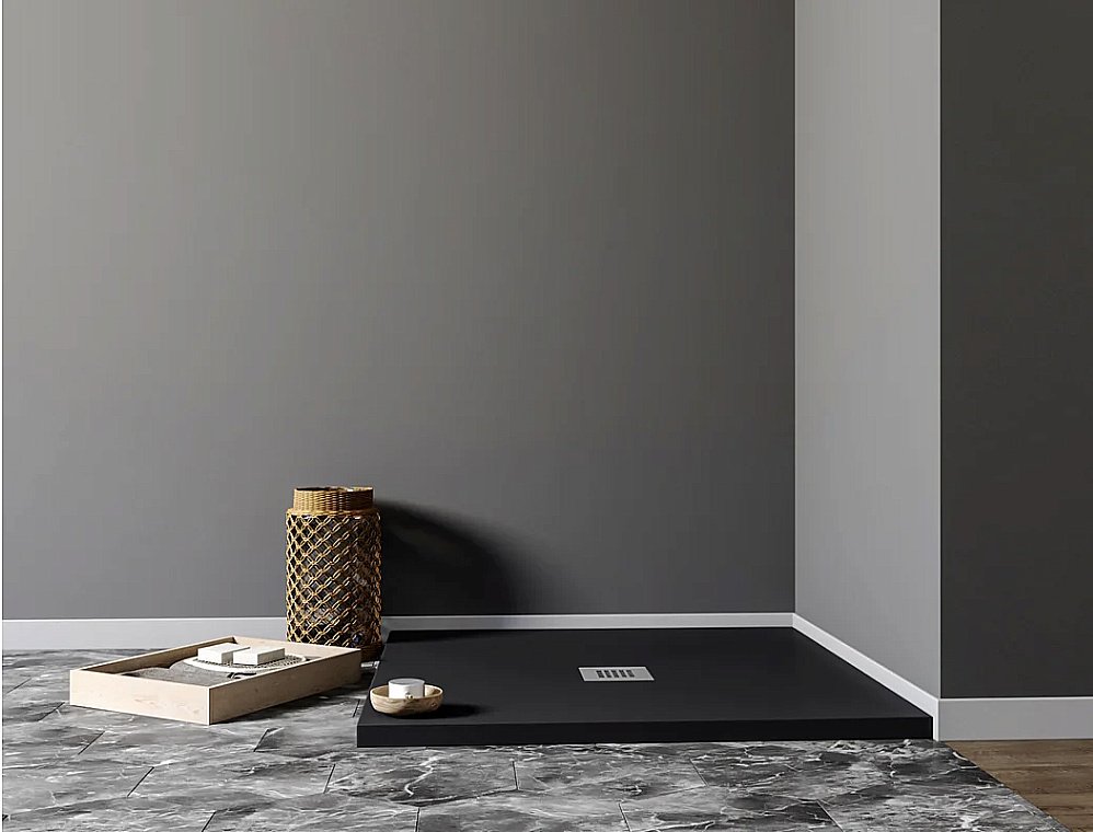 Душевой поддон Aquanet Pleasure 100х100 черный купить в интернет-магазине Sanbest