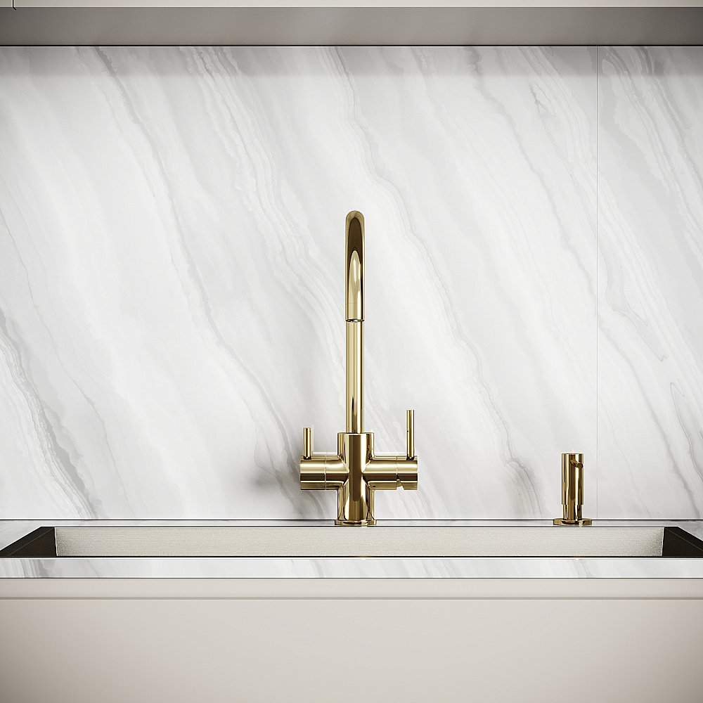 Смеситель для кухни Sancos Taper SC4012ZG полированное золото купить в интернет-магазине сантехники Sanbest