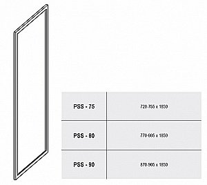Душевой уголок Ravak Supernova SDOP+PSS 90х80x185 профиль белый/стекло прозрачное купить в интернет-магазине Sanbest