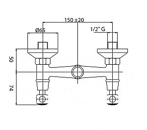 Смеситель для душа Cezares DIAMOND-DS-01-Sw хром купить в интернет-магазине сантехники Sanbest