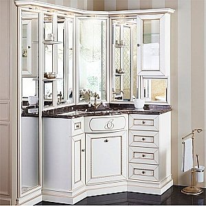 Комплект мебели для ванной Caprigo Spazio композиция 5 для ванной в интернет-магазине Sanbest