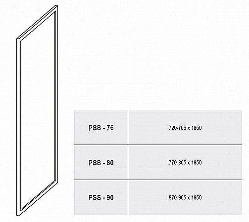 Душевой уголок Ravak Supernova SDOP+PSS 90х80x185 профиль белый/стекло прозрачное купить в интернет-магазине Sanbest