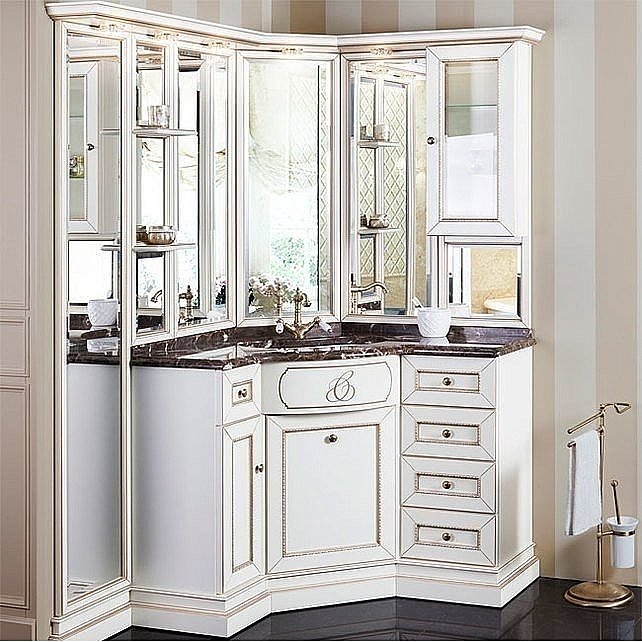 Комплект мебели для ванной Caprigo Spazio композиция 5 для ванной в интернет-магазине Sanbest