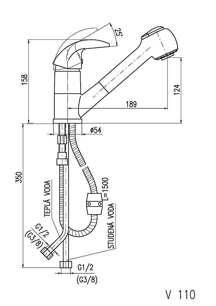 Смеситель для кухни Rav-Slezak VLTAVA V110.5 купить в интернет-магазине сантехники Sanbest