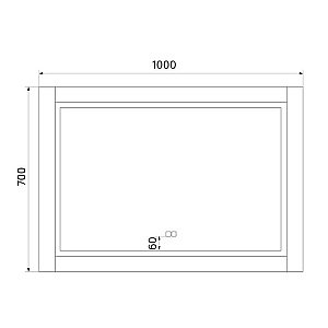 Зеркало Iddis Oxford ЗЛП112 100 в ванную от интернет-магазине сантехники Sanbest